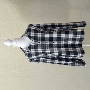 The Limited Black Plaid Casual Long Sleeve Button Down Shirt Size Medium